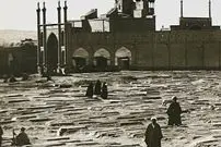 عکس| سفر زمان؛ منظرۀ حرم حضرت معصومه (س) و قبرستان قم در دوران قاجار