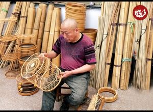 ببینید؛ مراحل ساخت قفس پرنده با بامبو توسط استاد نجار چینی