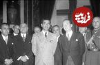 عکس؛ سفر در زمان؛ «محمدرضا پهلوی» در حال تست کردن هلیکوپتر در فرانسه؛ سال 1327