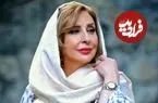 عکس| سفر زمان؛ چهرۀ بدون آرایش «مرجانه گلچین» در اتاق گریم یک سریال