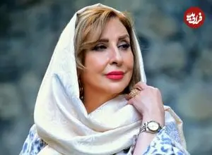 عکس| سفر زمان؛ چهرۀ بدون آرایش «مرجانه گلچین» در اتاق گریم یک سریال