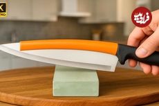 ببینید؛ ترفندهایی برای تیز کردن چاقو مانند تیغ در دو دقیقه!