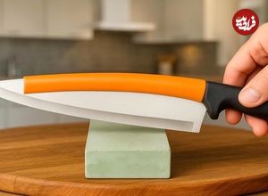 ببینید؛ ترفندهایی برای تیز کردن چاقو مانند تیغ در دو دقیقه!