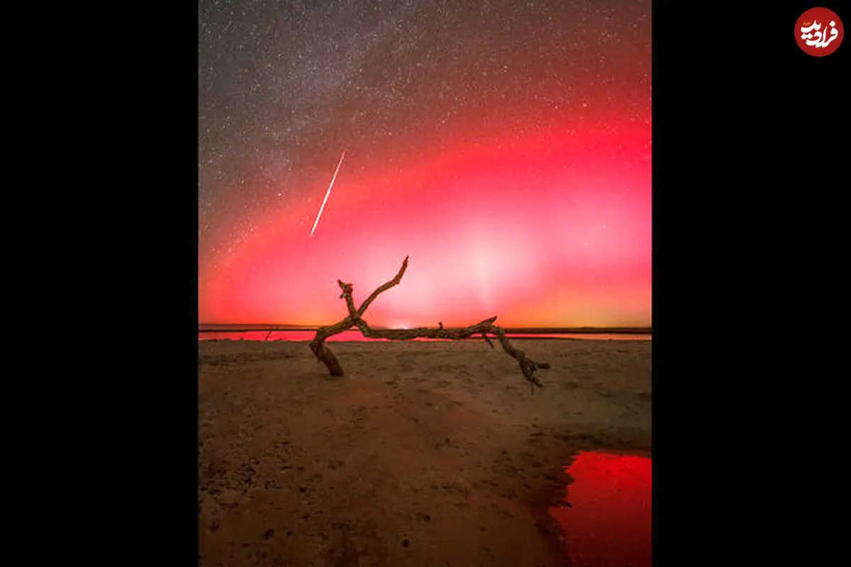 عکس روز ناسا از شفق قطبی بر فراز فلوریدا