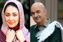 (عکس) «ایرج طهماسب و ویدا جوان» در پشت صحنه یک تئاتر؛ سال 1398