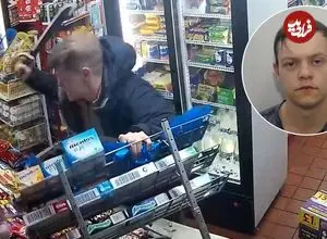 ببینید | حمله وحشیانه با قمه به دو مشتری در فروشگاه