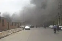 (ویدئو) آتش‌سوزی در ۲ کارخانه شهرک صنعتی ایوانکی