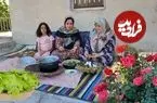 ببینید| غذای روستایی در ایران؛ پخت دلمه با برگ مو در روستایی کوهستانی