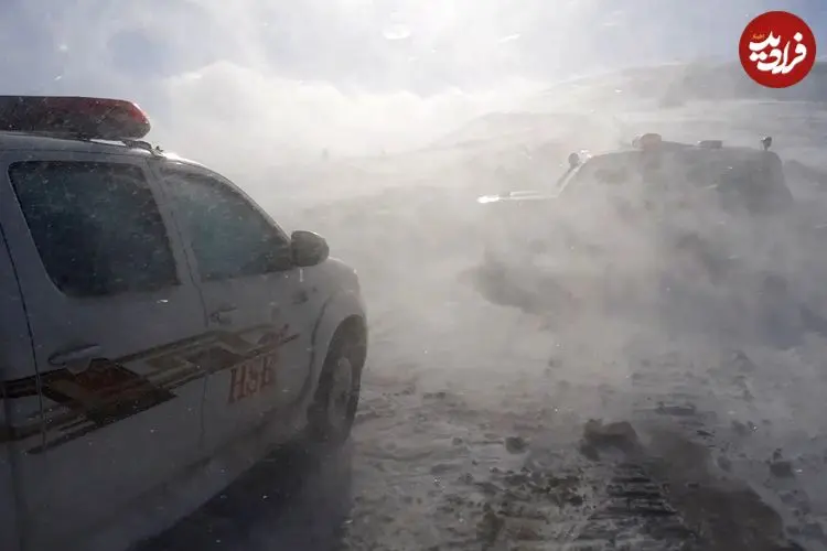 ببینید؛ لحظات نفس‌گیر نجات مادر باردار گرفتار در برف و کولاک امین‌الله