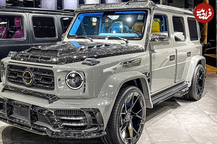 ببینید؛ خودنمایی خودروی فوق‌لوکس مرسدس جی‌کلاس مدل منصوری در ایران!
