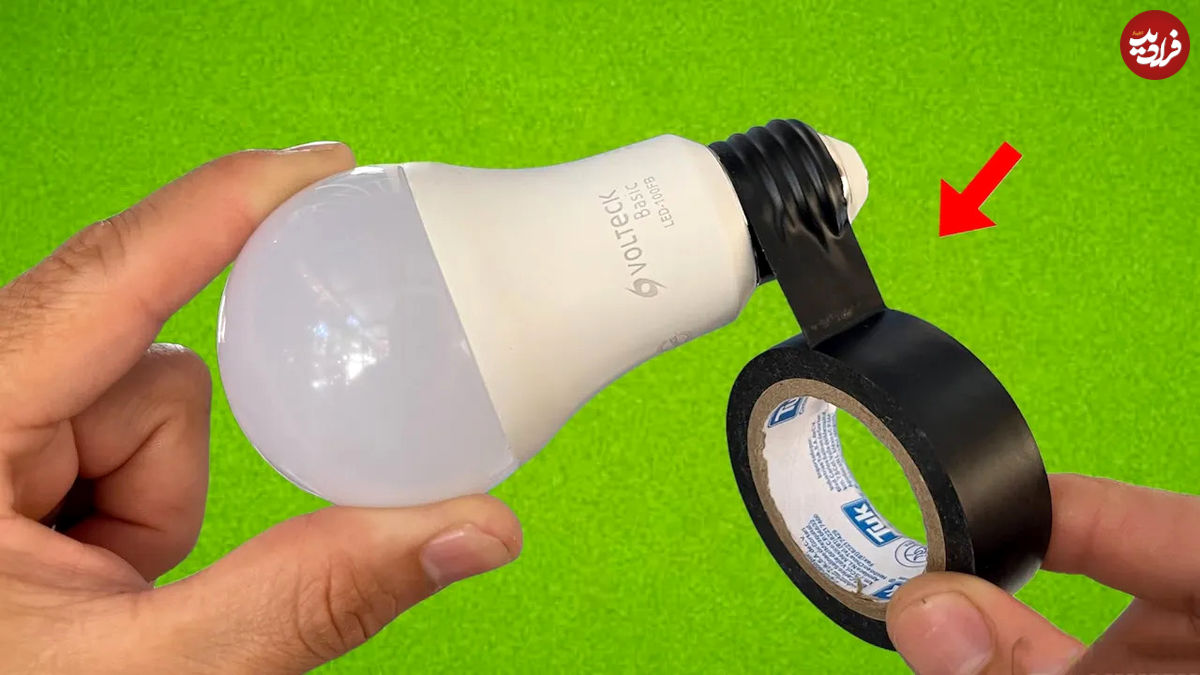 (ویدئو) یک روش آسان برای تعمیر کردن لامپ LED با چسب برق! 