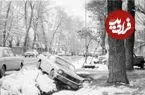 عکس؛ سفر در زمان؛ برف سنگین تهران در سیزدهم آذر ۶۲ سال پیش