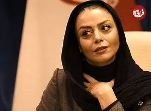 عکس| سفر زمان؛ تیپ و چهرۀ ترسناک «شبنم فرشادجو» در یک تئاتر؛ سال 98