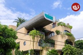 تصاویر؛ معماری منحصربه‌فرد خانه‌ای با «استخر معلق»