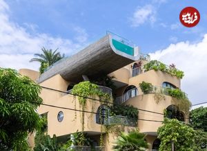 تصاویر؛ معماری منحصربه‌فرد خانه‌ای با «استخر معلق»