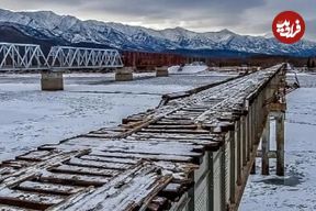 ببینید؛ سقوط مرگبار یک‌ کامیون از روی پل در روسیه