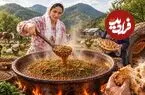 ببینید| غذای روستایی در ایران؛ پخت عدسی و نان تازه در روستایی سرسبز