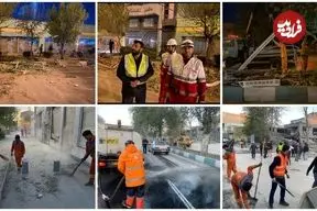حمله هوایی دشمن به دانشگاه صنعتی شریف/ خیابان آزادی بازگشایی شد