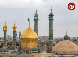 عکس| سفر زمان؛ تصویر دیده‌نشده از حرم حضرت معصومه (س) از بالکن یک خانه اشرافی در دوران قاجار