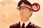 عکس| سفر در زمان؛ «نادر جهانبانی» در کنار جنگنده اف-84جی خود؛ سال 1339