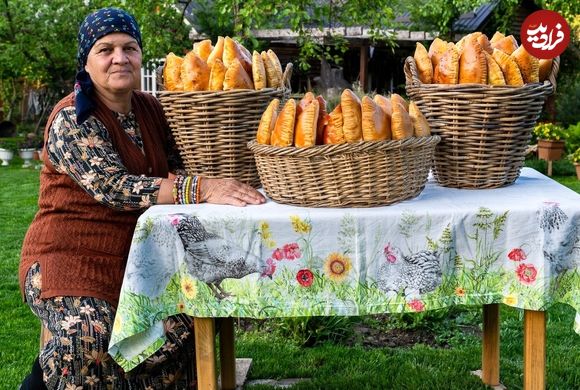 ببینید؛ غذای روستایی در آذربایجان؛ پخت یک غذای سنتی با آرد، گوشت و سیب زمینی
