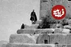 عکس| سفر زمان؛ بازدید از مقبرۀ کوروش؛ یک قرن قبل