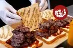 ببینید| غذای خیابانی در ژاپن؛ تهیه ساندویچ استیک با گوشت گاو در توکیو
