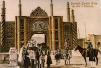 عکس؛ سفر در زمان؛ نمایی بی‌نظیر از دروازه دولت دوره قاجار