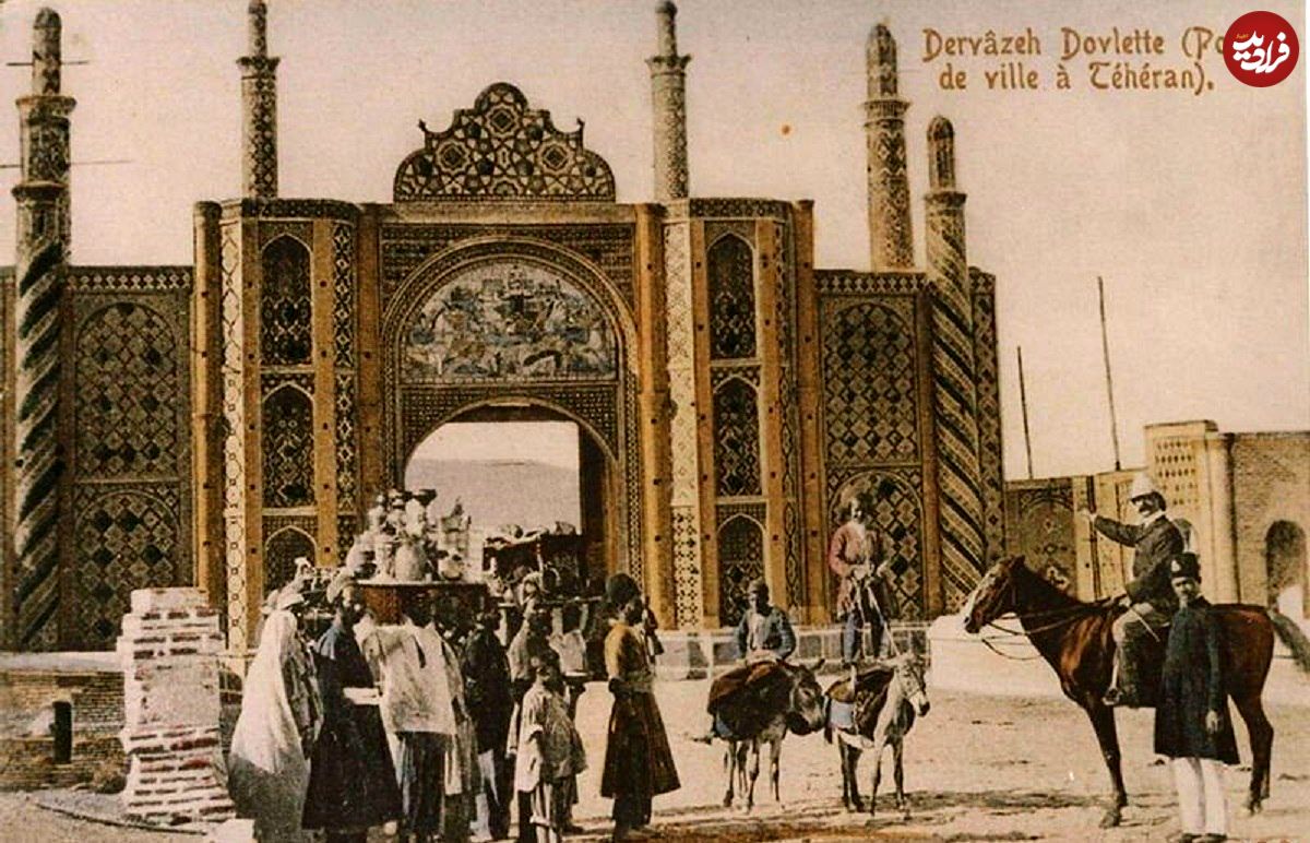 عکس؛ سفر در زمان؛ نمایی بینظیر از دروازه دولت دوره قاجار