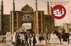 عکس؛ سفر در زمان؛ نمایی بی‌نظیر از دروازه دولت دوره قاجار