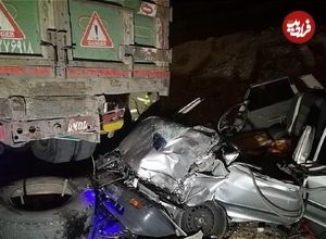 ببینید؛ دید راننده کور شد؛ تصادف مرگبار خودروی پراید به‌علت استفاده از لامپ زنون