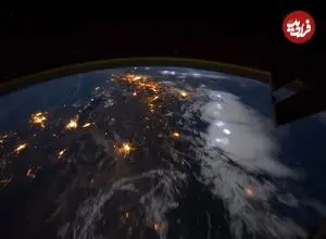 ببینید| پرواز شب‌هنگام بر فراز زمین