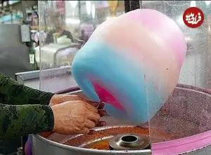 ببینید| غذای خیابانی در ژاپن؛ تهیه پشمک به شکل خرگوش و خرس در توکیو