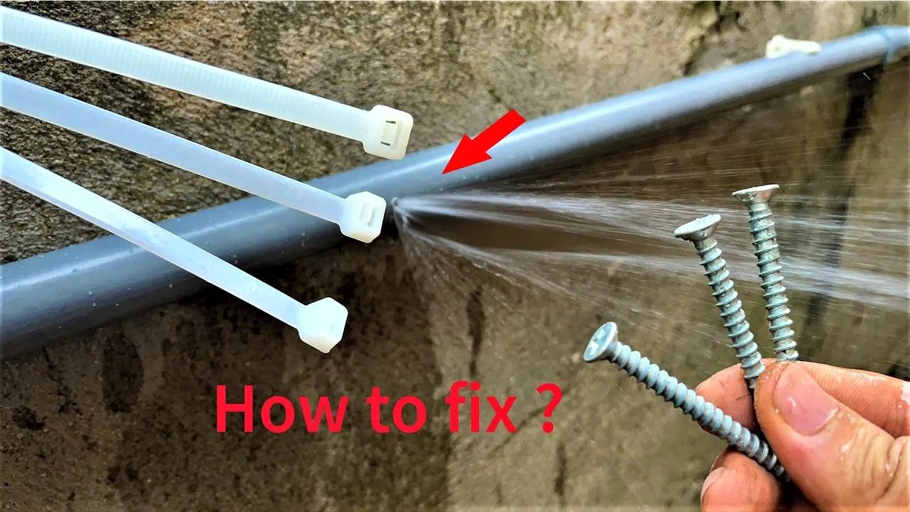 (ویدئو) اگر لوله PVC آب سوراخ شد، با این روش ساده و خلاقانه تعمیرش کنید