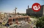 عکس| سفر زمان؛ توپ‌های جنگی و خیمه‌های سربازان در گوشه میدان توپخانه؛ 140 سال قبل
