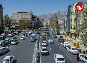 عکس؛ سفر در زمان؛ نمایی دیده نشده از «سر پل تجریش تهران» در سال 1352