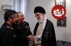 عکس؛ سفر در زمان؛ «سرلشکر صالحی، سلیمی، رحیم صفوی و عزیز جعفری» در بیت رهبری؛ سال 86