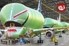 ببینید| فرآیند دیدنی تولید هواپیمای غول پیکر ایرباس بلوگا در اروپا