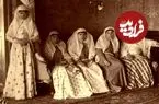 عکس| سفر در زمان؛ «زنان ناصرالدین شاه» در کنار «خواجه‌های آفریقایی» در کرج؛ سال 1262