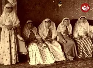 عکس| سفر در زمان؛ «زنان ناصرالدین شاه» در کنار «خواجه‌های آفریقایی» در کرج؛ سال 1262