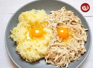 ببینید| طرز تهیه یک غذای جدید با سیب زمینی و آرد سوخاری