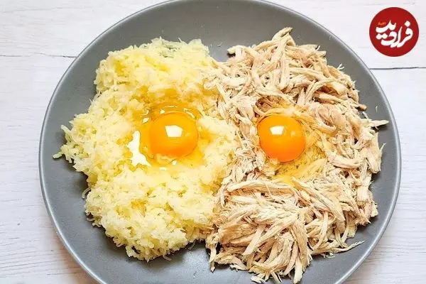 ببینید| طرز تهیه یک غذای جدید با سیب زمینی و آرد سوخاری