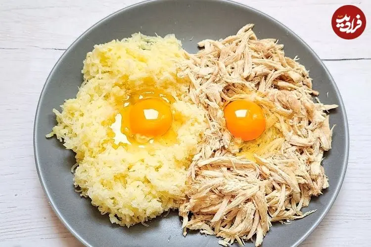 ببینید| طرز تهیه یک غذای جدید با سیب زمینی و آرد سوخاری