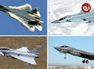 تصاویر| از اف-22 تا سوخو-57؛ آشنایی با 7 مورد از قدرتمندترین هواپیماهای نظامی جهان در نبرد مدرن