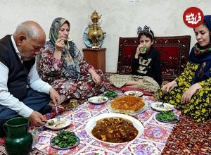 ببینید| غذای روستایی در ایران؛ پخت قورمه سبزی به روش سنتی در روستا 