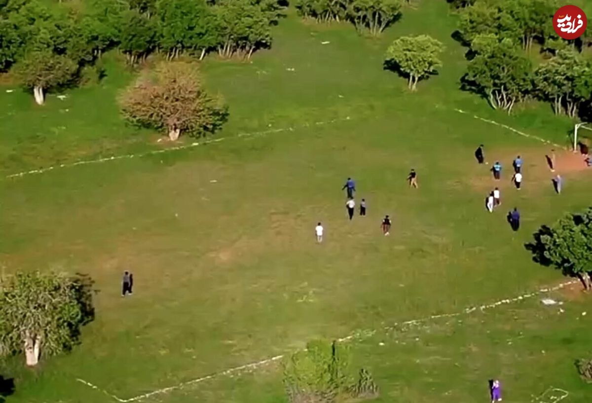 (ویدئو) یک زمین فوتبال عجیب در ارتفاعات پاوه 