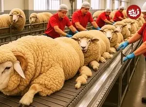 ببینید| چگونه میلیون ها گوسفند برای تولید گوشت، شیر و پشم پرورش داده می شوند؟