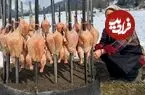 ببینید| غذای روستایی در آذربایجان؛ کباب کردن 20 مرغ روی آتش و در هوای برفی