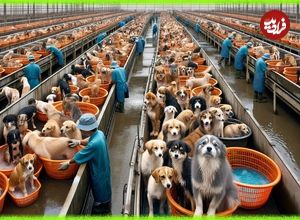 (ویدئو) مزرعه پرورش میلیون ها سگ در چین برای گوشت بیشتر