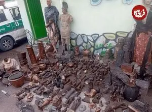 کشف ۱۷۵ قطعه عتیقه تقلبی در مراغه